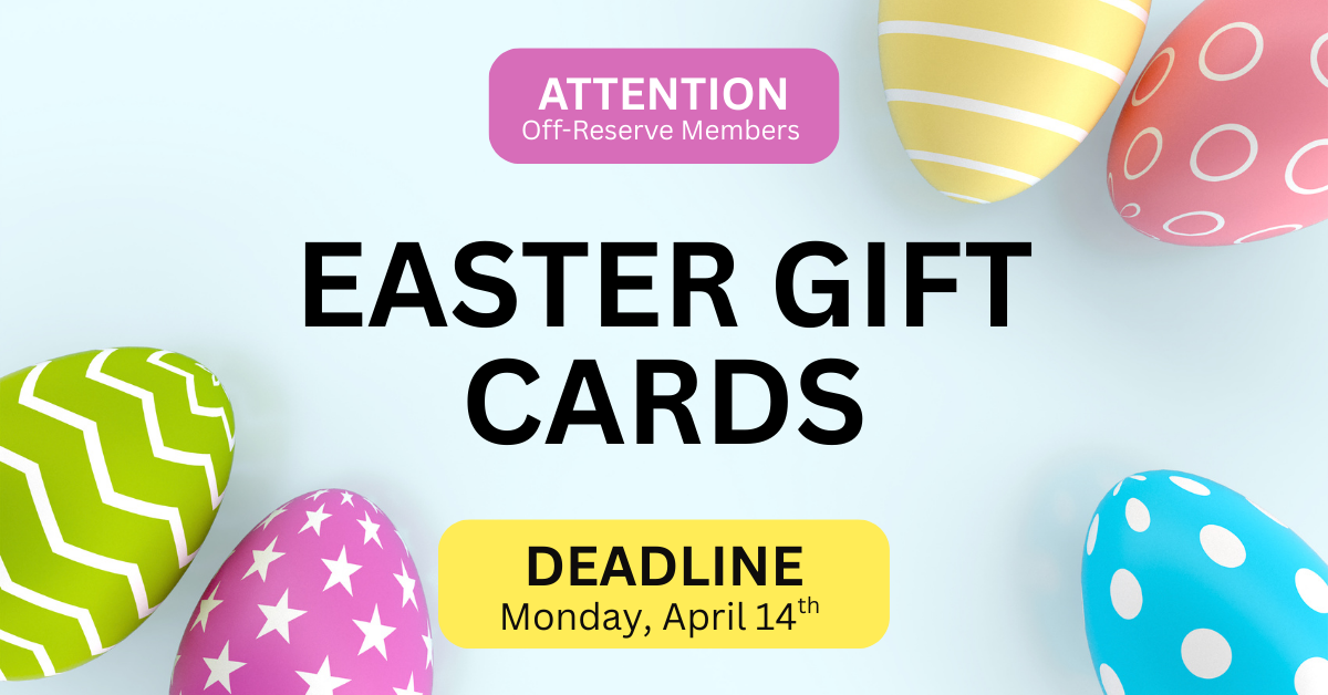 Easter Gift Card Announcement - Featured Image