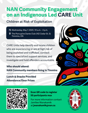 Poster - NAN Community Engagement on an Indigenous Led CARE Unit Poster - NAN Community Engagement on an Indigenous Led CARE Unit