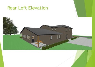 Rear Left Elevation (Admin Concept Building)