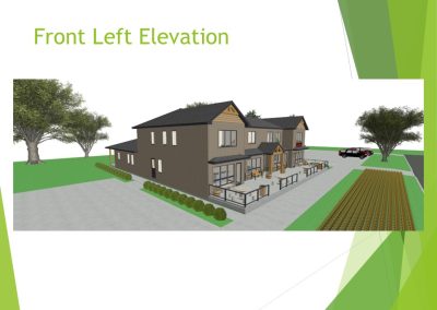 Front Left Elevation (Admin Concept Building)