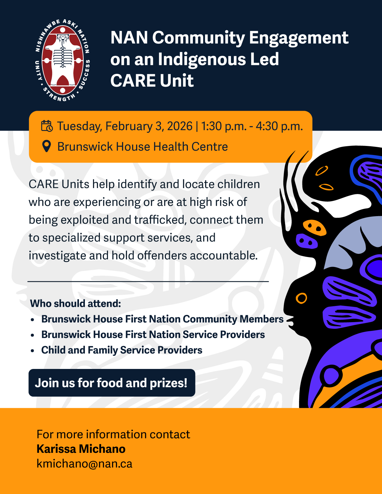 NAN Community Engagement Poster – Indigenous-Led CARE Unit
