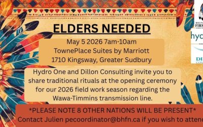 Elder Needed for Opening Ceremony