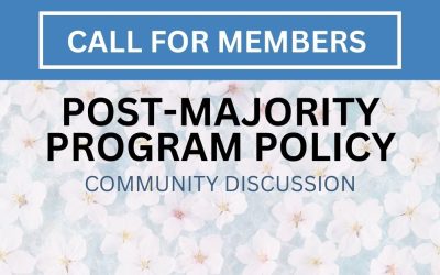 Post-Majority Program Policy