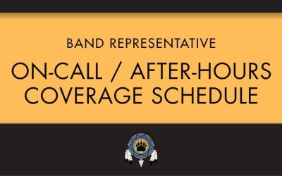 Band Rep On-Call Schedule